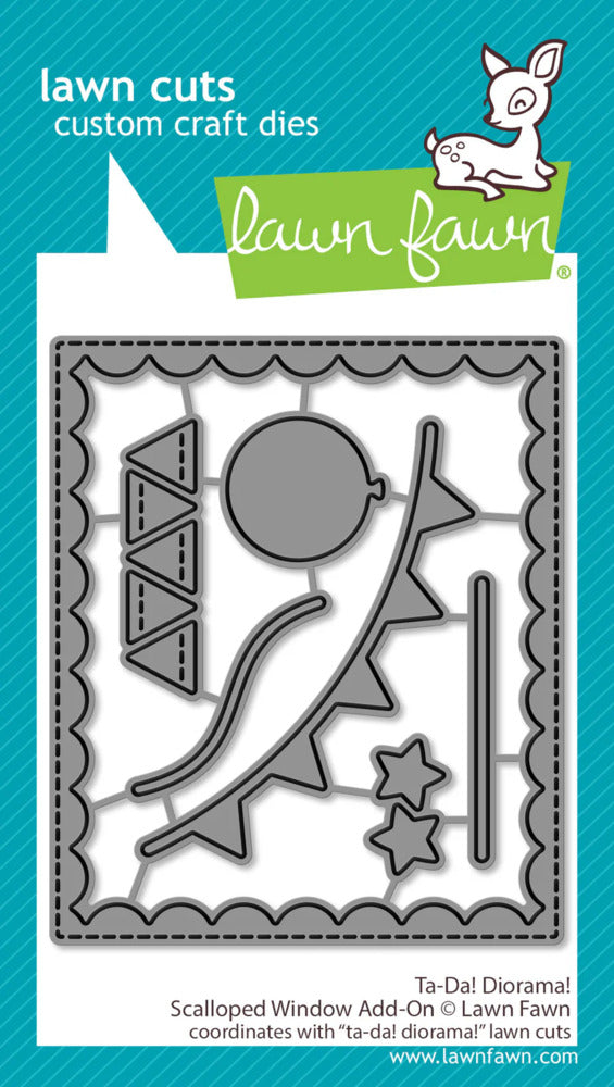 Lawn Fawn, Ta-Da! Diorama! Scalloped Window Add-On