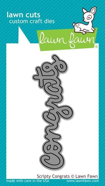Lawn Fawn, Scripty Congrats! Die Cut