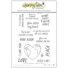 Honey BeeHigh Five Stamps + Dies SET