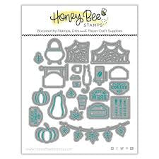 Honey Bee Pumpkin Spice Market Cart Add-On Dies