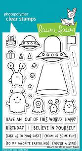 Lawn Fawn Beam Me Up Stamp + Dies SET