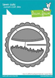 Lawn Fawn Give it a Whirl Scalloped Add-On Die