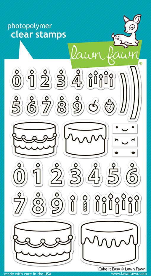 Lawn Fawn Cake it Easy Stamp & Dies SET