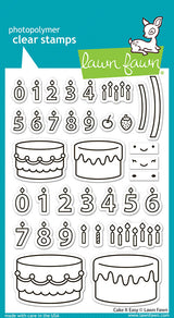 Lawn Fawn Cake it Easy Stamp & Dies SET