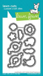 Lawn Fawn, Clear Stamp+ Die SET Shello, Friend