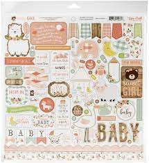 Echo Park, Baby Girl Sticker Sheet