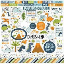 Echo Park, Dino-Mite Sticker Sheet