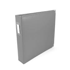 WE R Memory Keepers, 12x12 Ring Binder, Charcoal