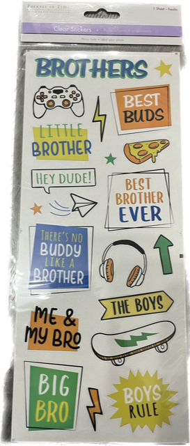 Forever in Time, Clear Stickers-Brothers