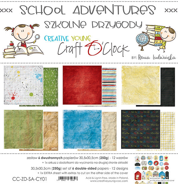 Craft O’Clock , School Adventures Paper Pack