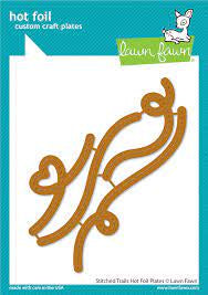 Lawn Fawn, Stitched Trails Hot Foil Plate & Die Cut