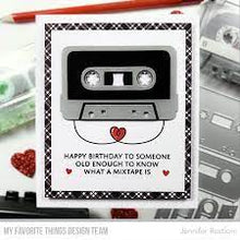 Load image into Gallery viewer, MFT, Mix Tape Sentiments Stamp Set

