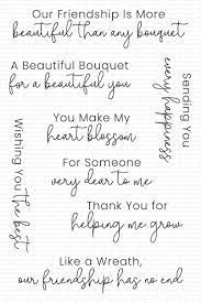 MFT, Word Bouquet Stamp