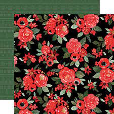 Carta Bella, Merry Christmas Flora, Merry Large Floral