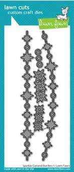 Lawn Fawn, Sparkle Garland Borders Die Cut