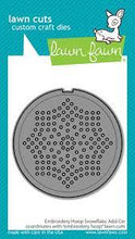 Load image into Gallery viewer, Lawn Fawn, Embroidery Hoop, Snowflake Add On Die Cut
