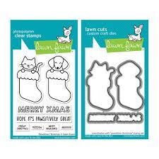Lawn Fawn, Pawsitive Christmas Stamp & Die Cut