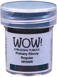 WOW, Primary Ebony Regular Embossing powder