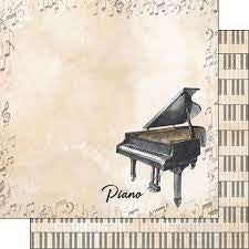 Scrapbook Customs, Piano Watercolor Music