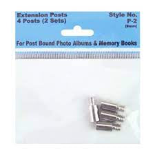Pioneer Photo Albums, Post Bound Extension Posts 8mm