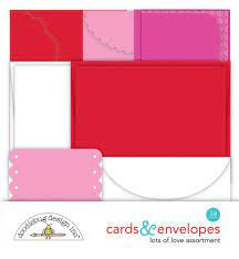 Doodlebug, Lots of Love Assortment, Cards & Envelopes