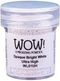 WOW, Opaque Bright White Ultra High Embossing Powder