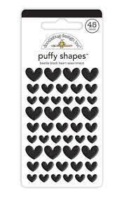 Doodlebug, Puffy Hearts Beetle Black Heart