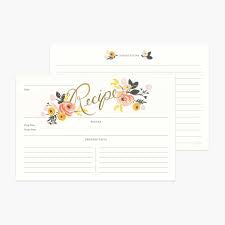 Rifle Paper Co. Recipe Cards, Set of 12-flowers