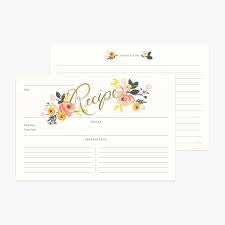 Rifle Paper Co. Recipe Cards, Set of 12-Peach