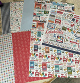 TSC, 8x8 Single Sided Happy Birthday Paper Set 20 sheets
