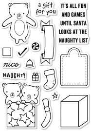 Poppy Stamps, Naughty or Nice List Stamp