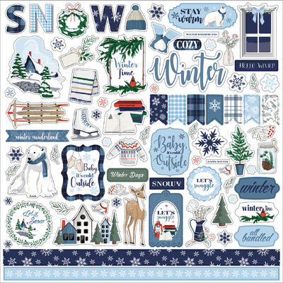 Carta Bella, Wintertime Sticker Sheet