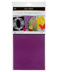 Decofoil, Flock Transfer Sheets-Purple Punch