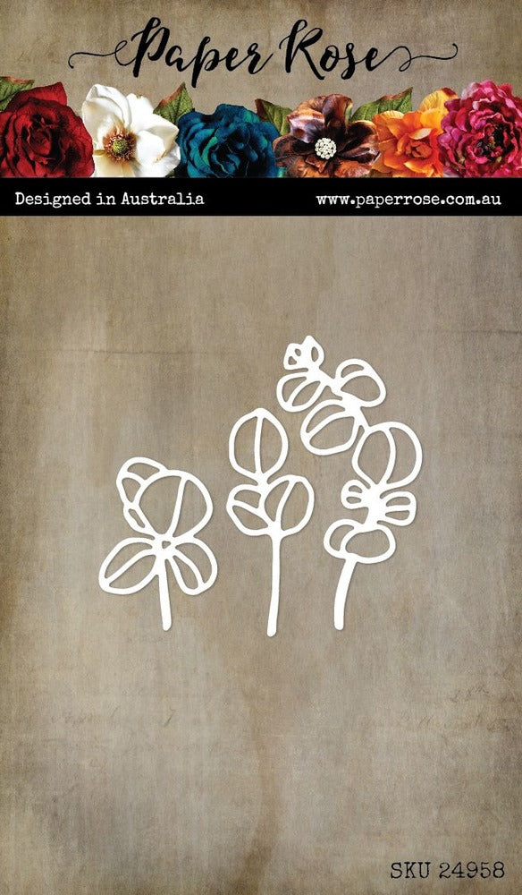 Paper Roses,  Eucalyptus Stem
