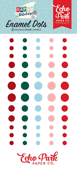 Echo Park, Happy Holidays, enamel dots