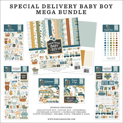 Echo Park, Special Delivery Baby Boyl Mega Bundle