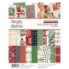 Simple Stories, Simple Vintage Dear Santa, 6 x 8 Paper Pad
