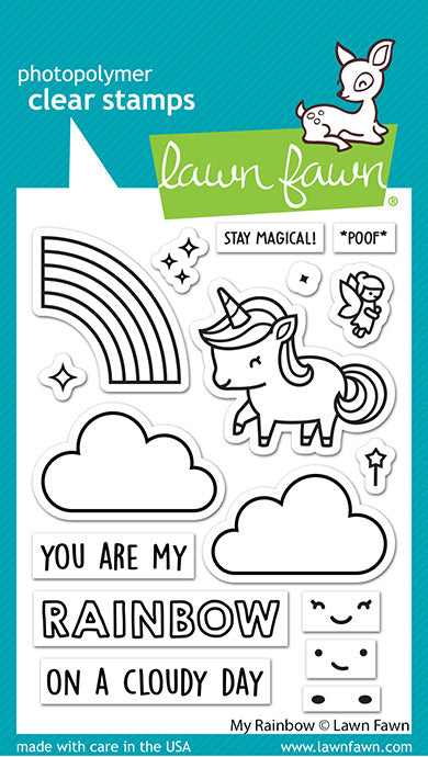 Lawn Fawn, My Rainbow Stamp & Die