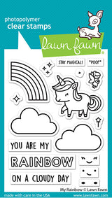 Lawn Fawn, My Rainbow Stamp & Die