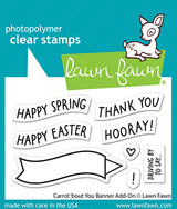 Lawn Fawn, Carrot ‘bout You Banner Add-On Stamp & Die set