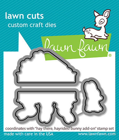Lawn Fawn,Hay There Hayrides! Bunny Add-on Stamp & Die set