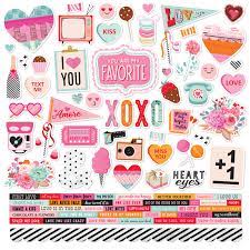 Simple Stories, Heart Eyes Sticker Sheet