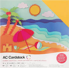 AC Cardstock, 60 Pack , Summer Tones Cardstock
