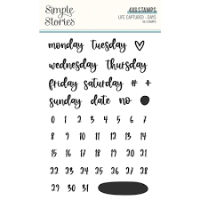Simple Stories, Life Captured Days Stamp
