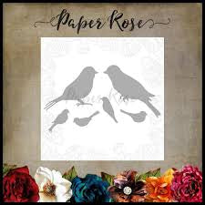 Paper Rose, Lots of Birds Die Cut