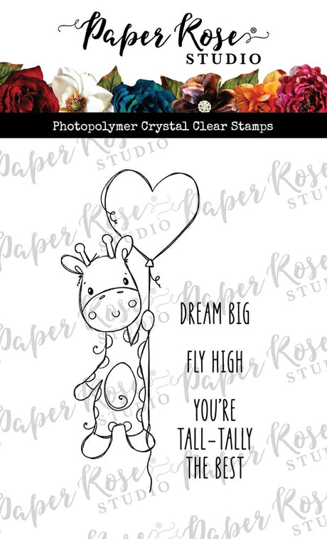 Paper Rose Studio, Valentine Giraffe Stamp