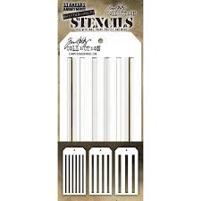 Stampers Anonymous, Shifter Multi Stripes Stencil Set