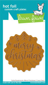 Lawn Fawn, Merry Christmas Foiled Sentiments