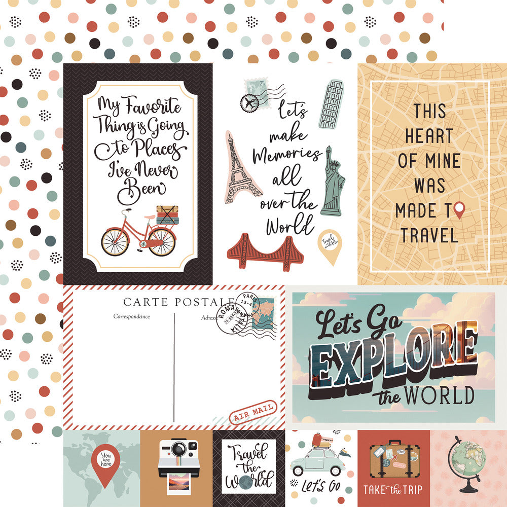 Echo Park, Let’s Take the Trip, Explore Journaling Cards