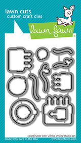 Lawn Fawn, All the Smiles Stamp & Die Set